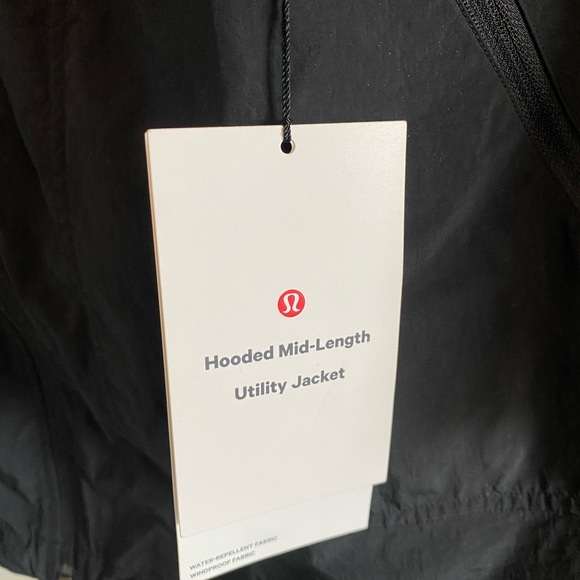Lululemon Hooded Mid-Length Utility Jacket Black Size S - Picture 2 of 5